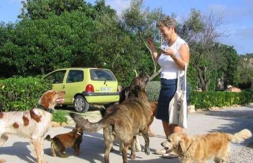 Gabi mit Hunden