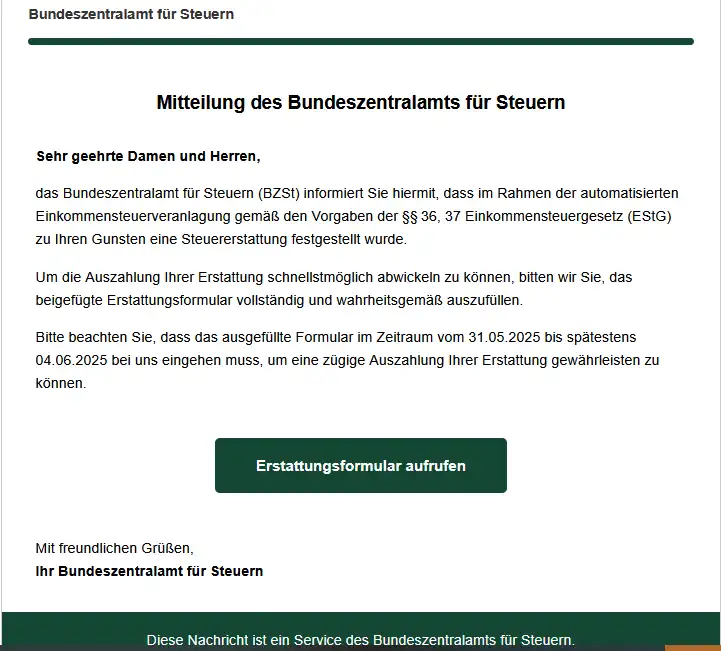 Betrugsmail